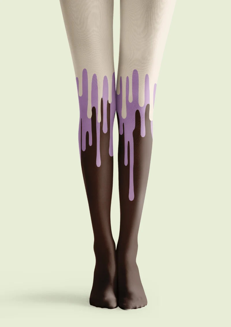 Brown Melting Ice Cream Tights