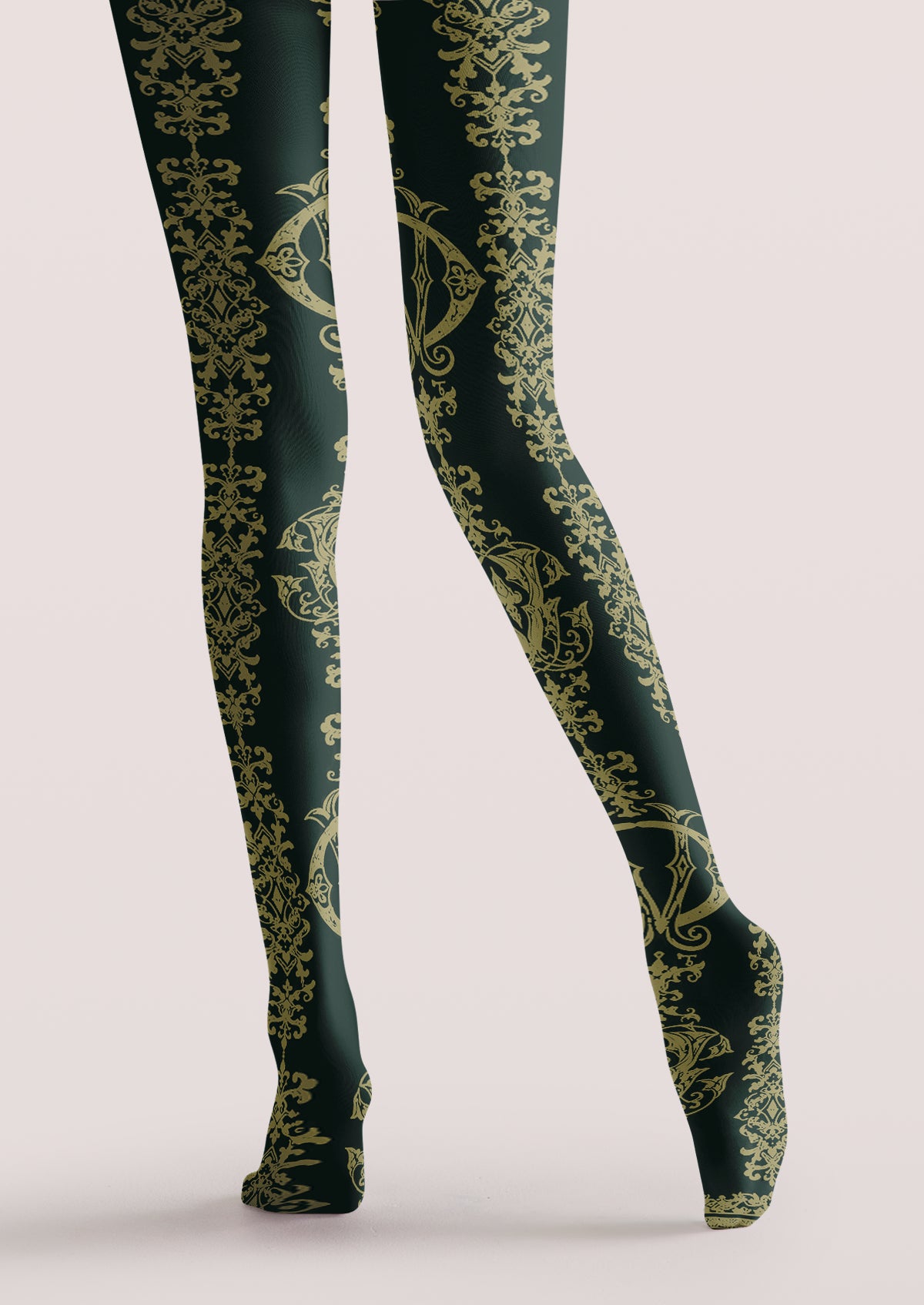 Green Ornamental Tights