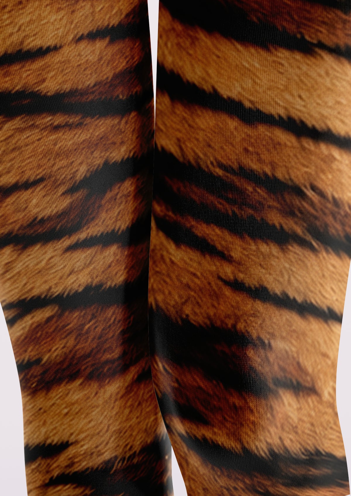Brown Tiger Print Tights