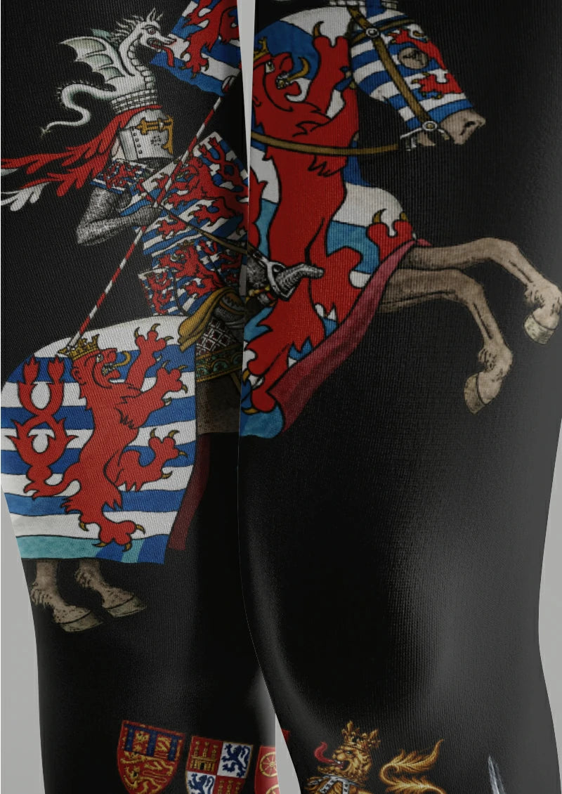 Black Knight Illustration Tights