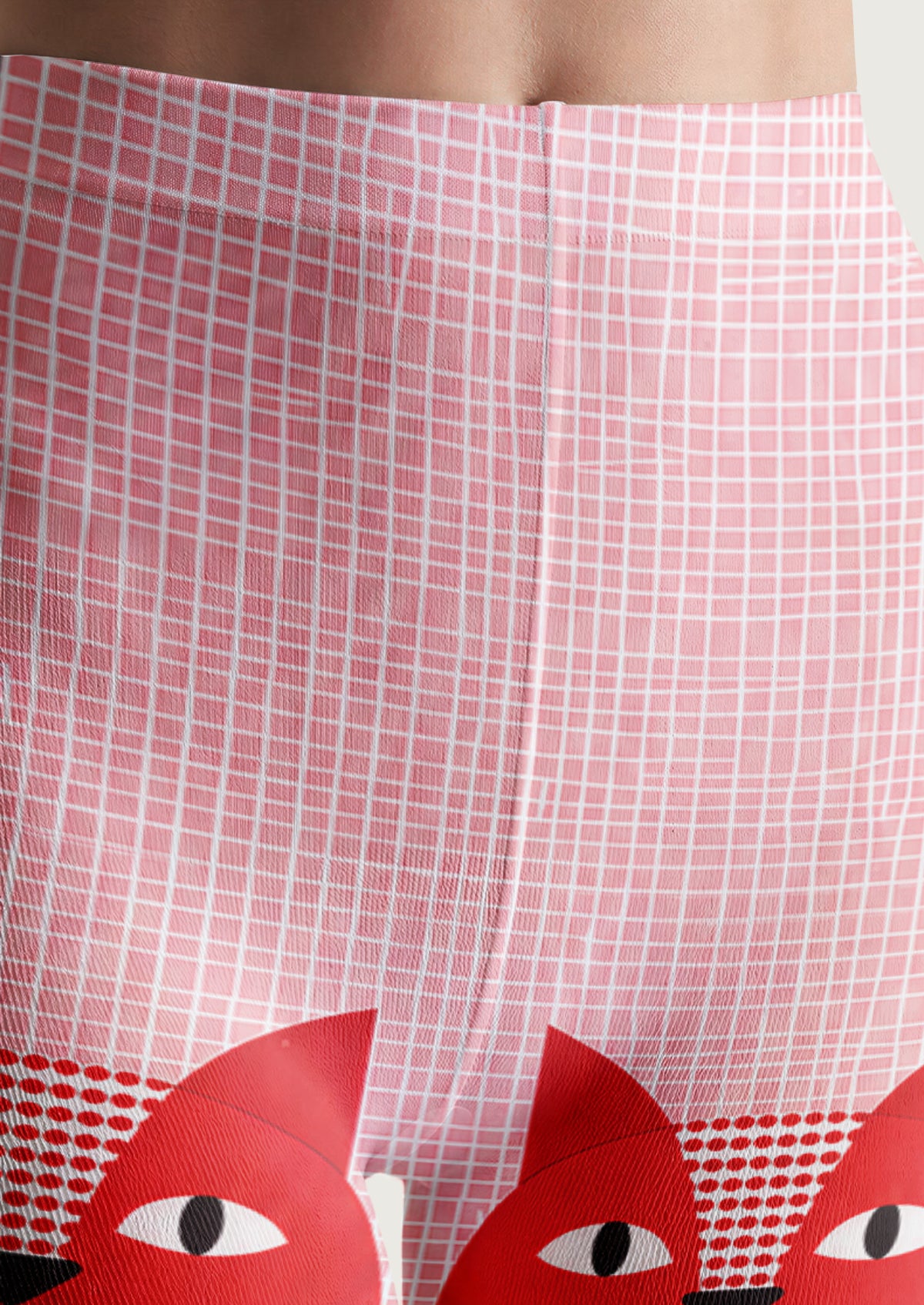 Red Cat Face Tights