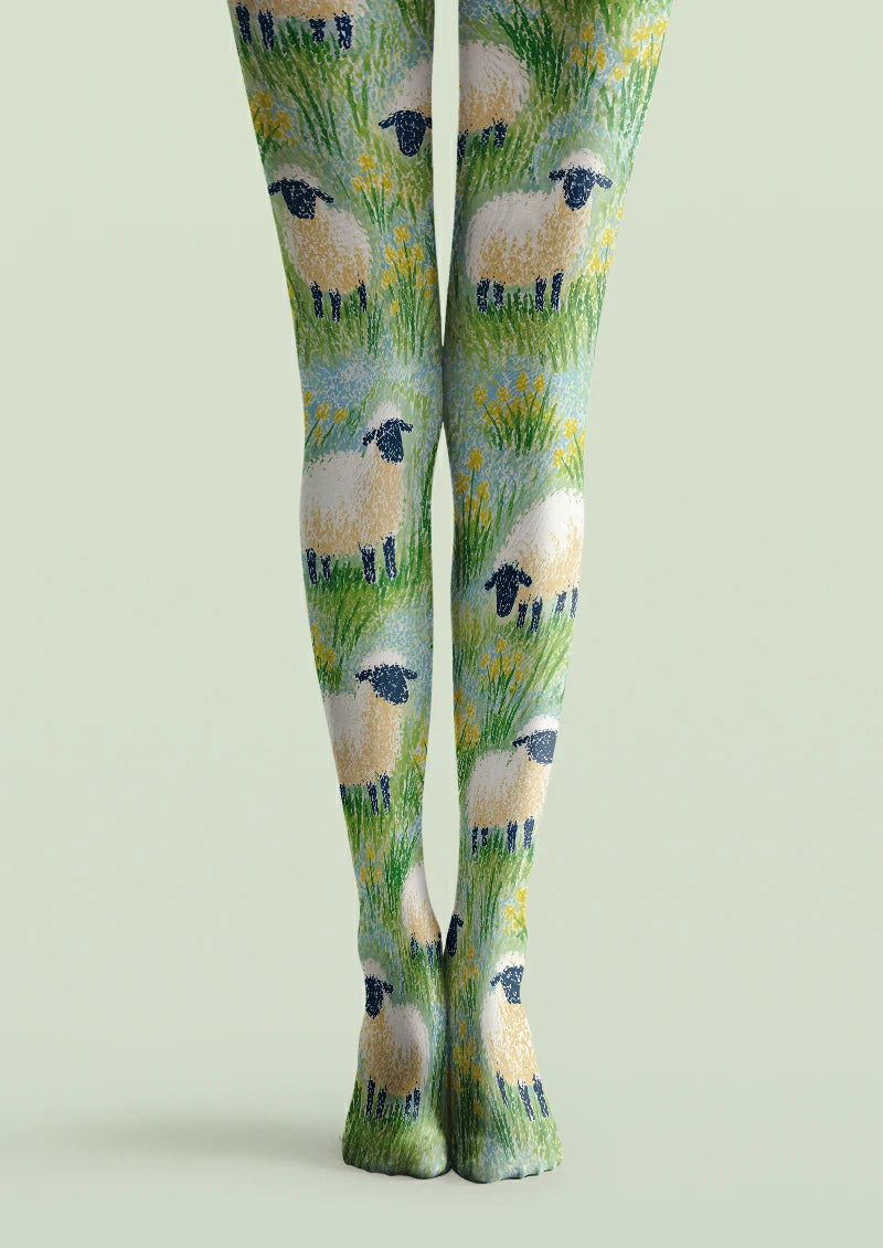 Green Sheep Meadow Tights