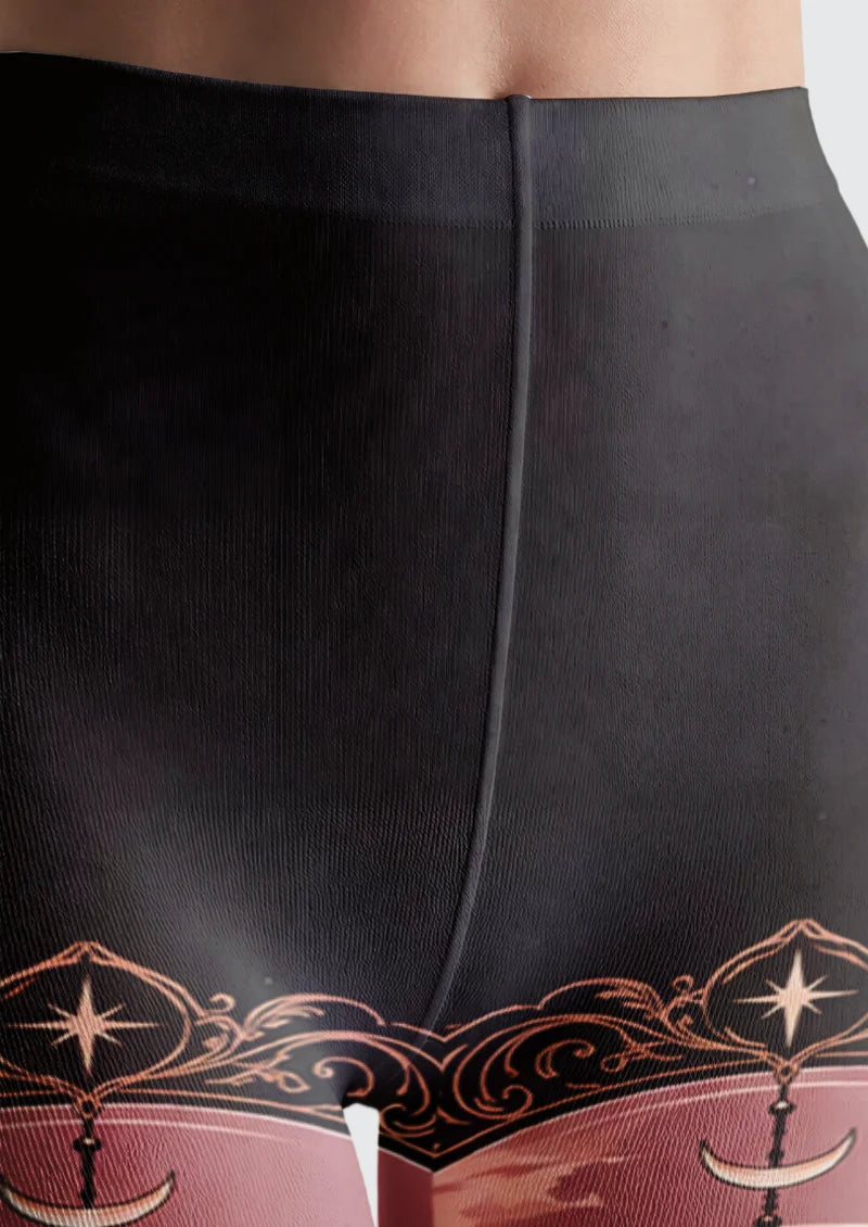 Black Reaper and Skull Moth Tights