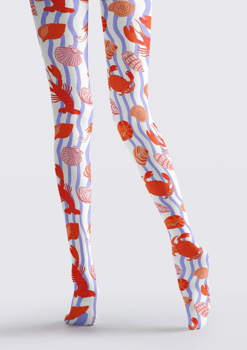 White Sea Life Tights