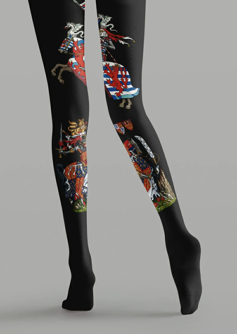 Black Knight Illustration Tights
