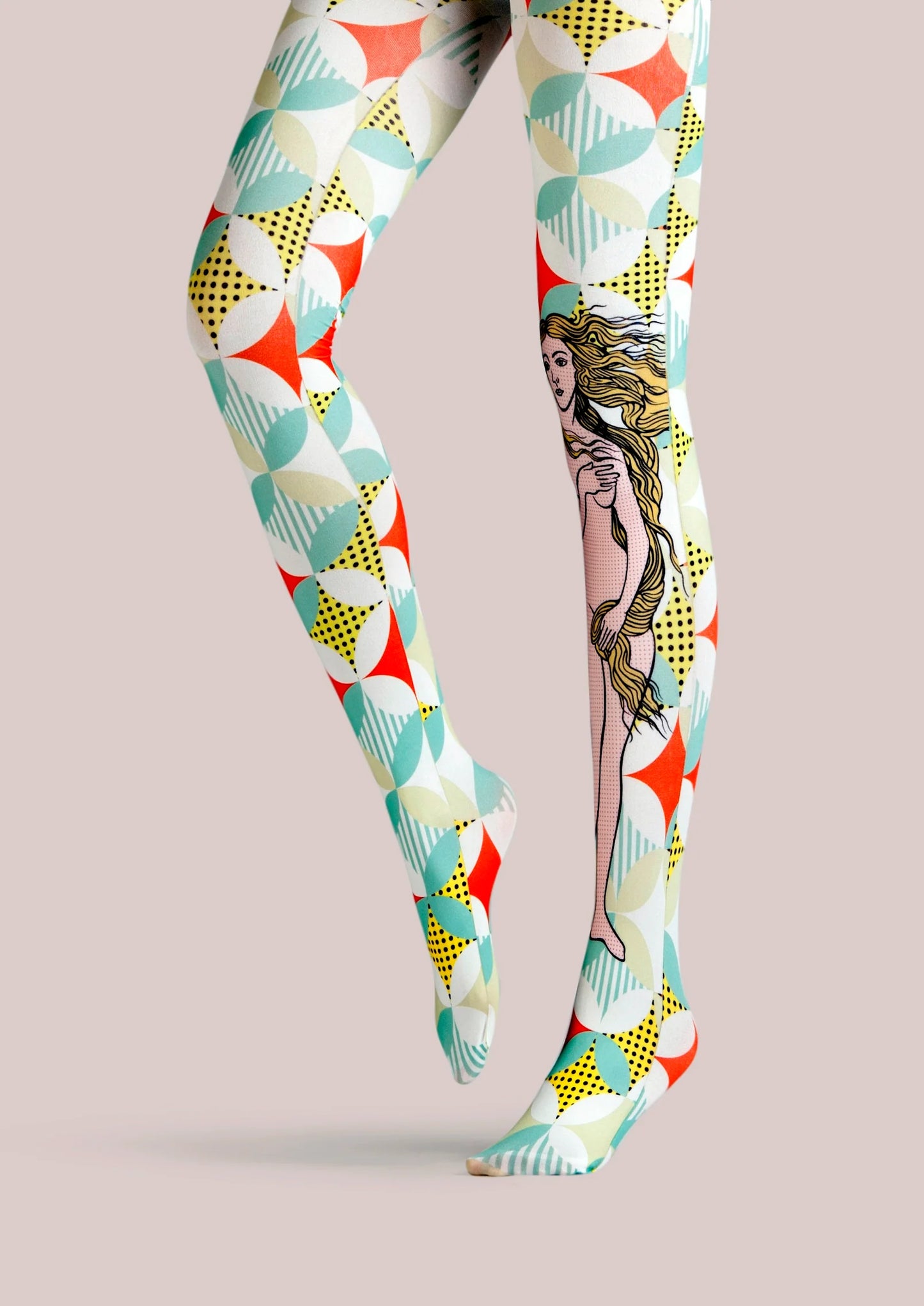 Popart Print Tights Venus Pantyhose/Tights [Venusian]