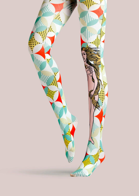 Popart Print Tights Venus Pantyhose/Tights [Venusian]