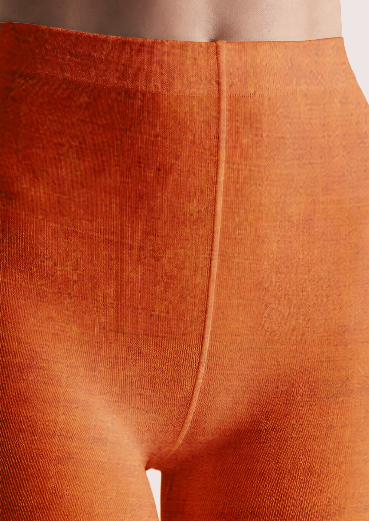 Orange Red Poppy Floral Tights