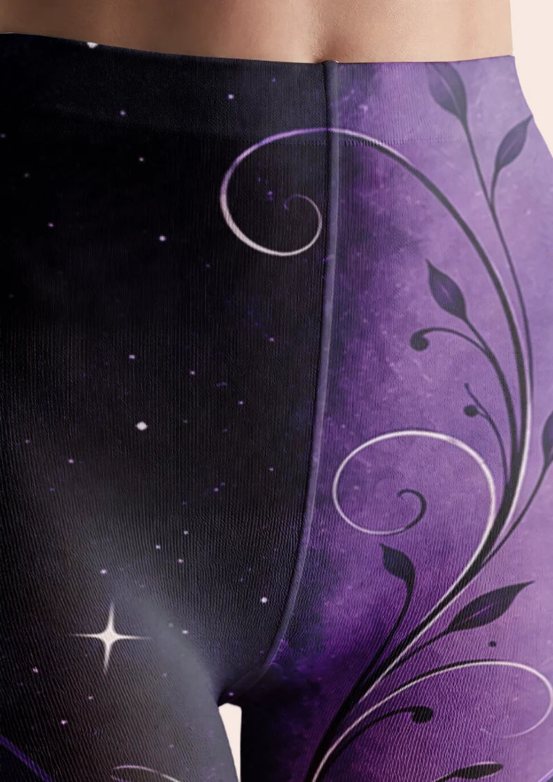 Purple Butterfly Tights
