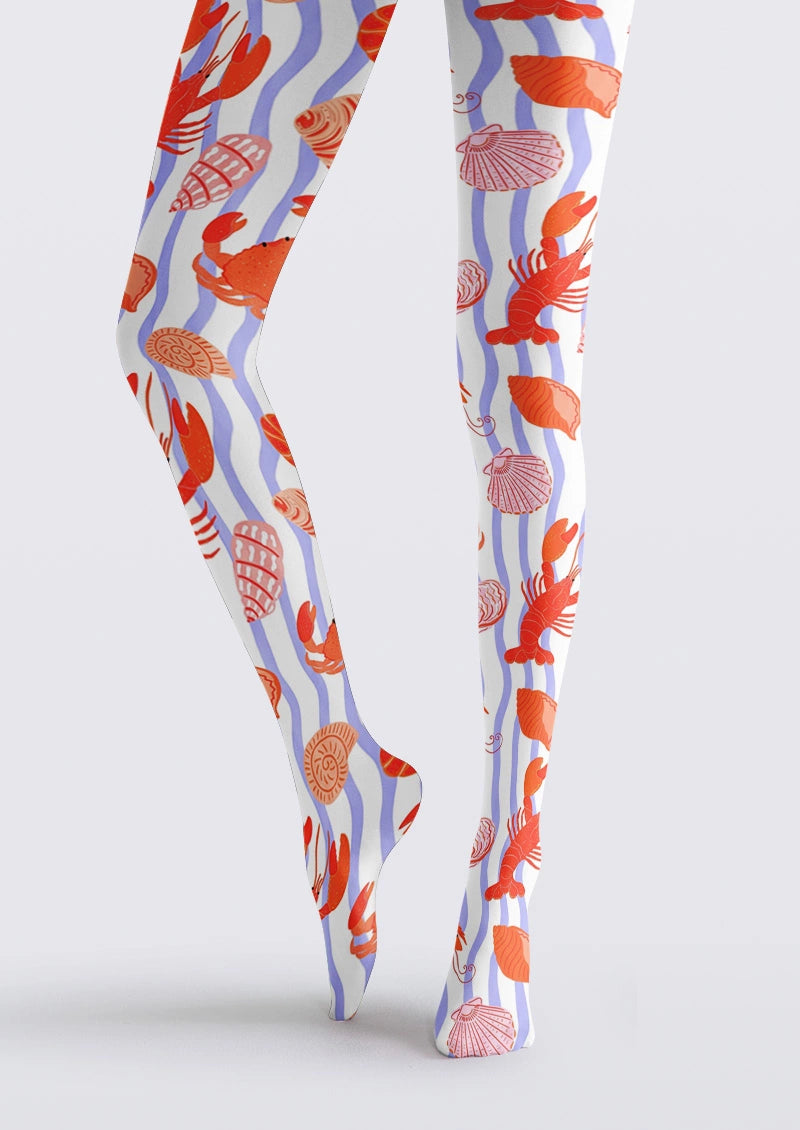 White Sea Life Tights