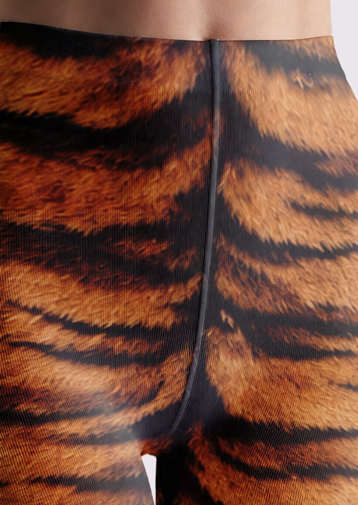 Brown Tiger Print Tights