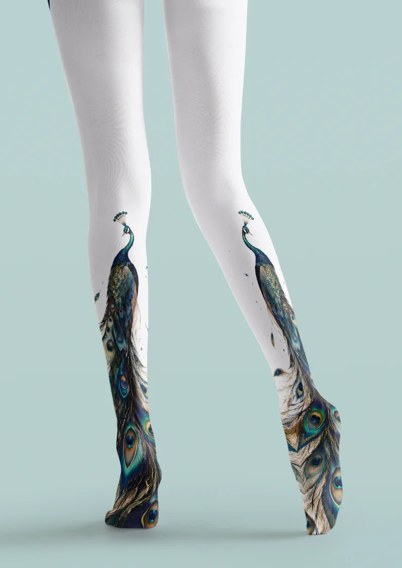White Peacock Tights