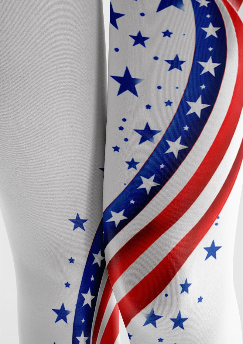 World Cup Goal Star Ribbon Print Tights Hosiery Pantyhose