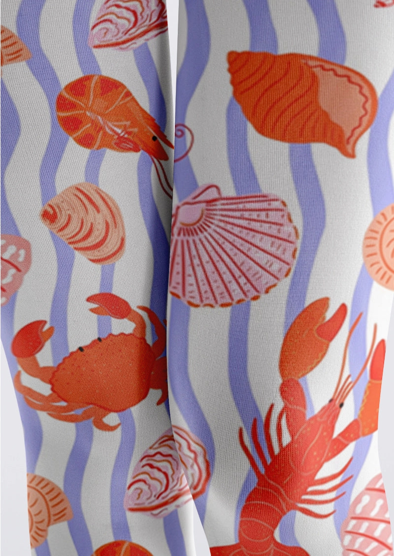 White Sea Life Tights