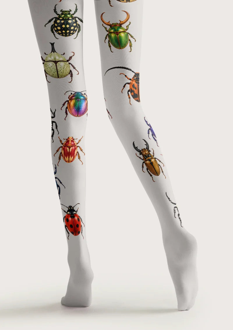 White Beetle Tights