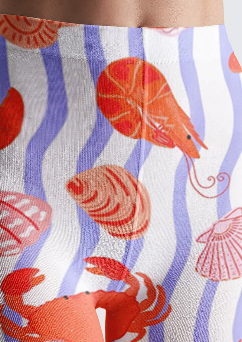 White Sea Life Tights