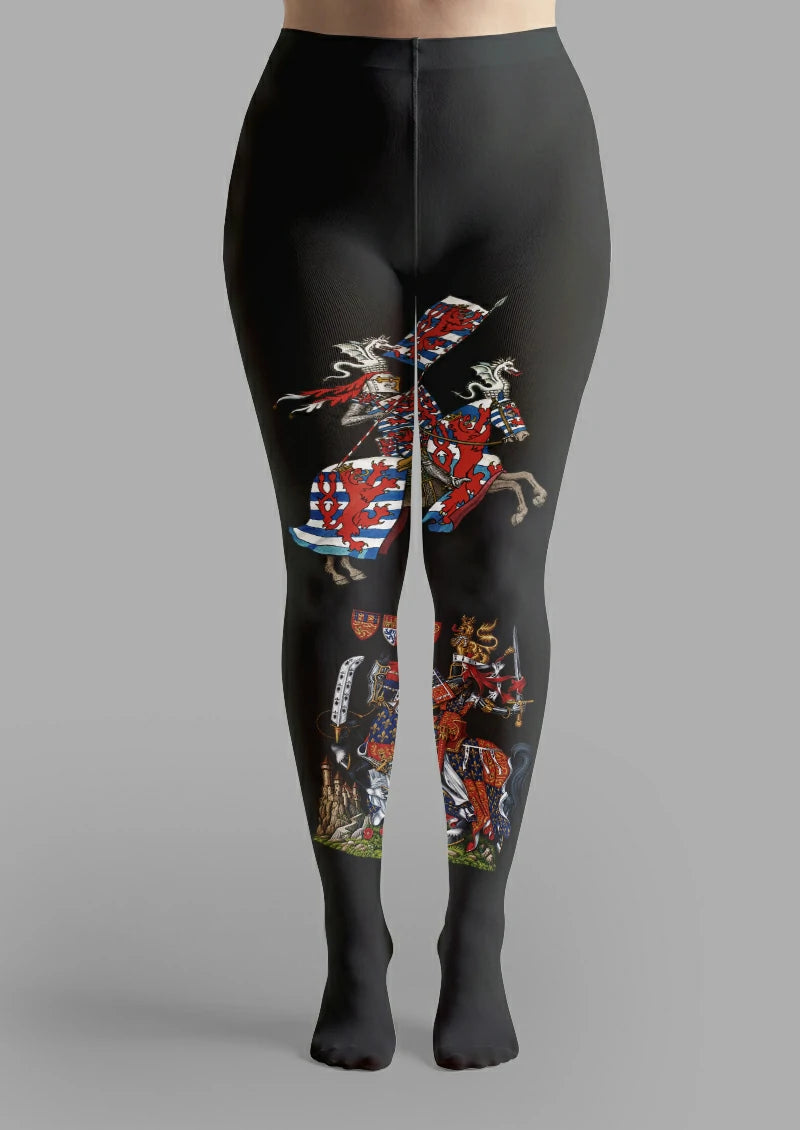 Black Knight Illustration Tights