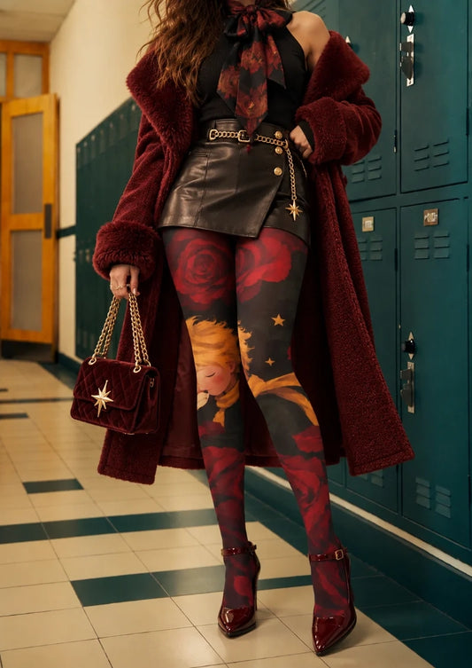 Black Rose and Fox Tights