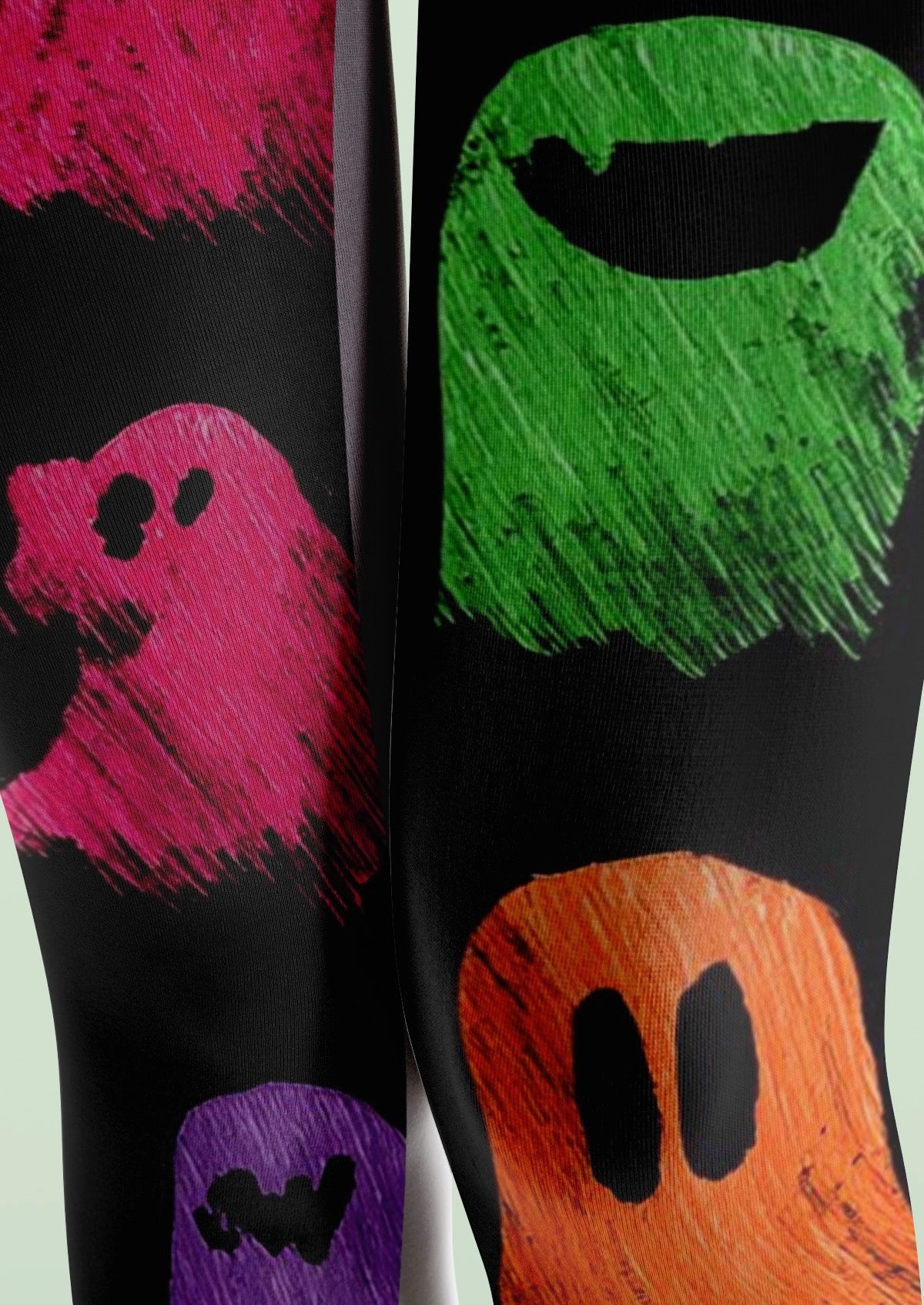 Colorful Little Ghosts Tights