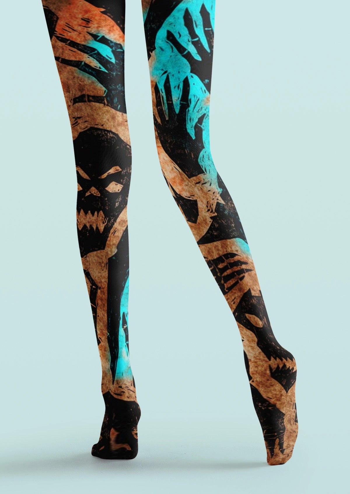Ghost Files Printed Tights
