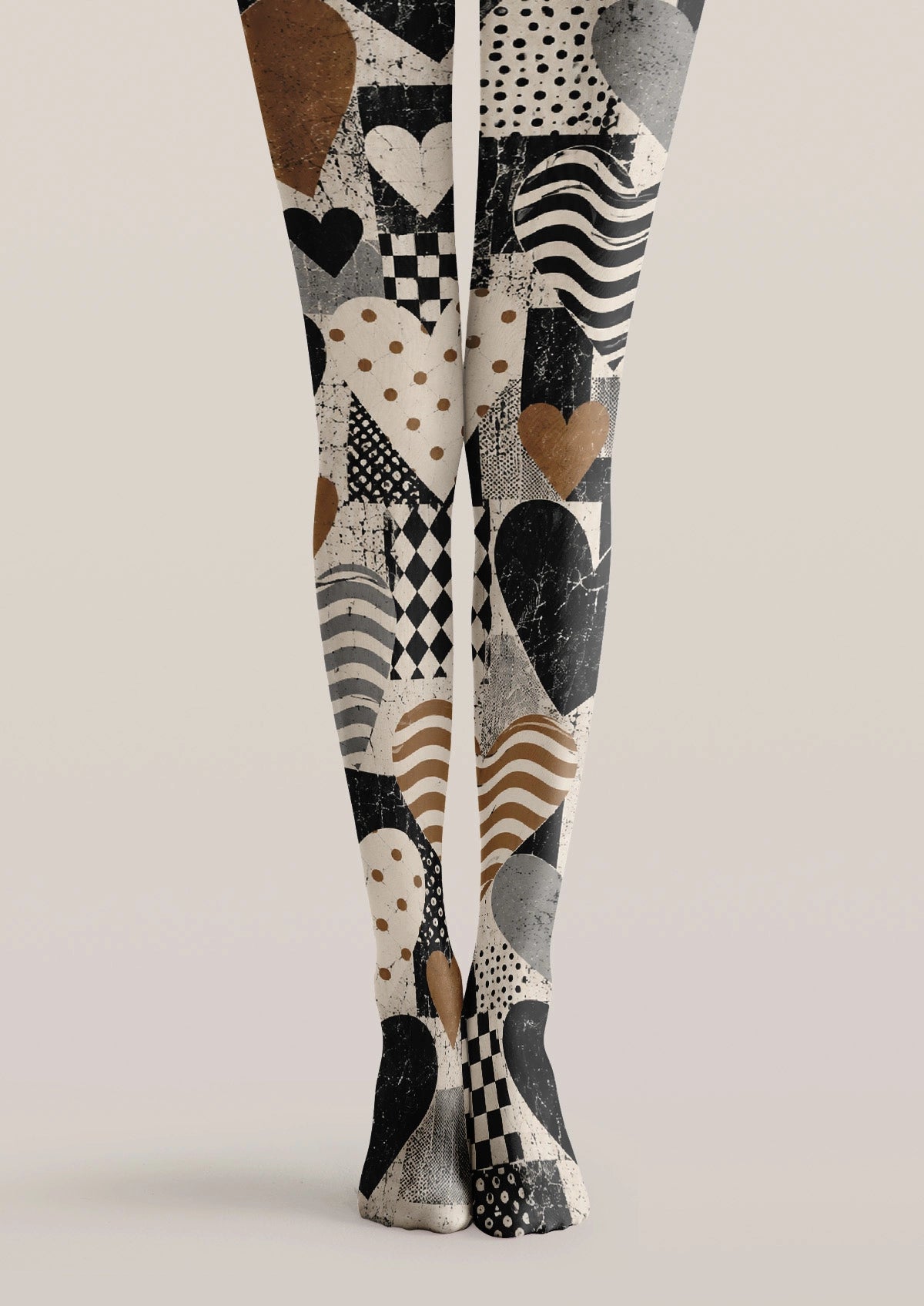 Collage Heart Tights