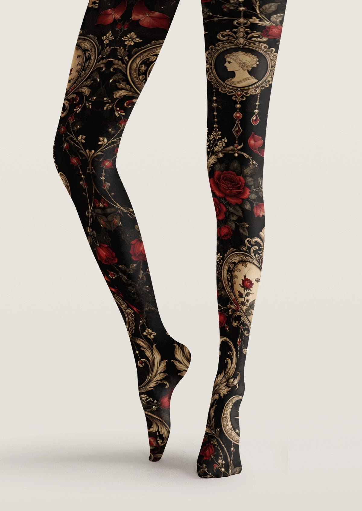 Black Lock Of The Heart Tights