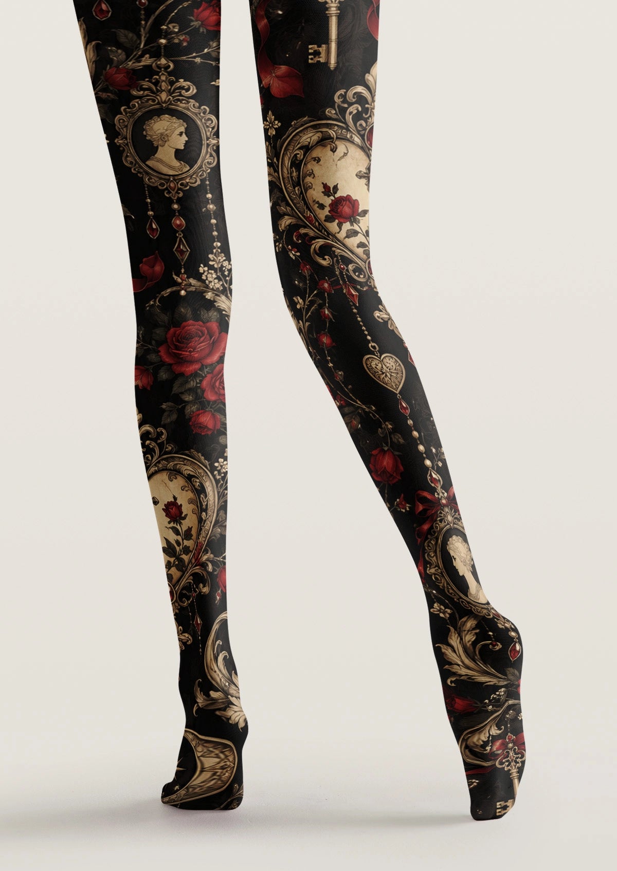 Black Lock Of The Heart Tights