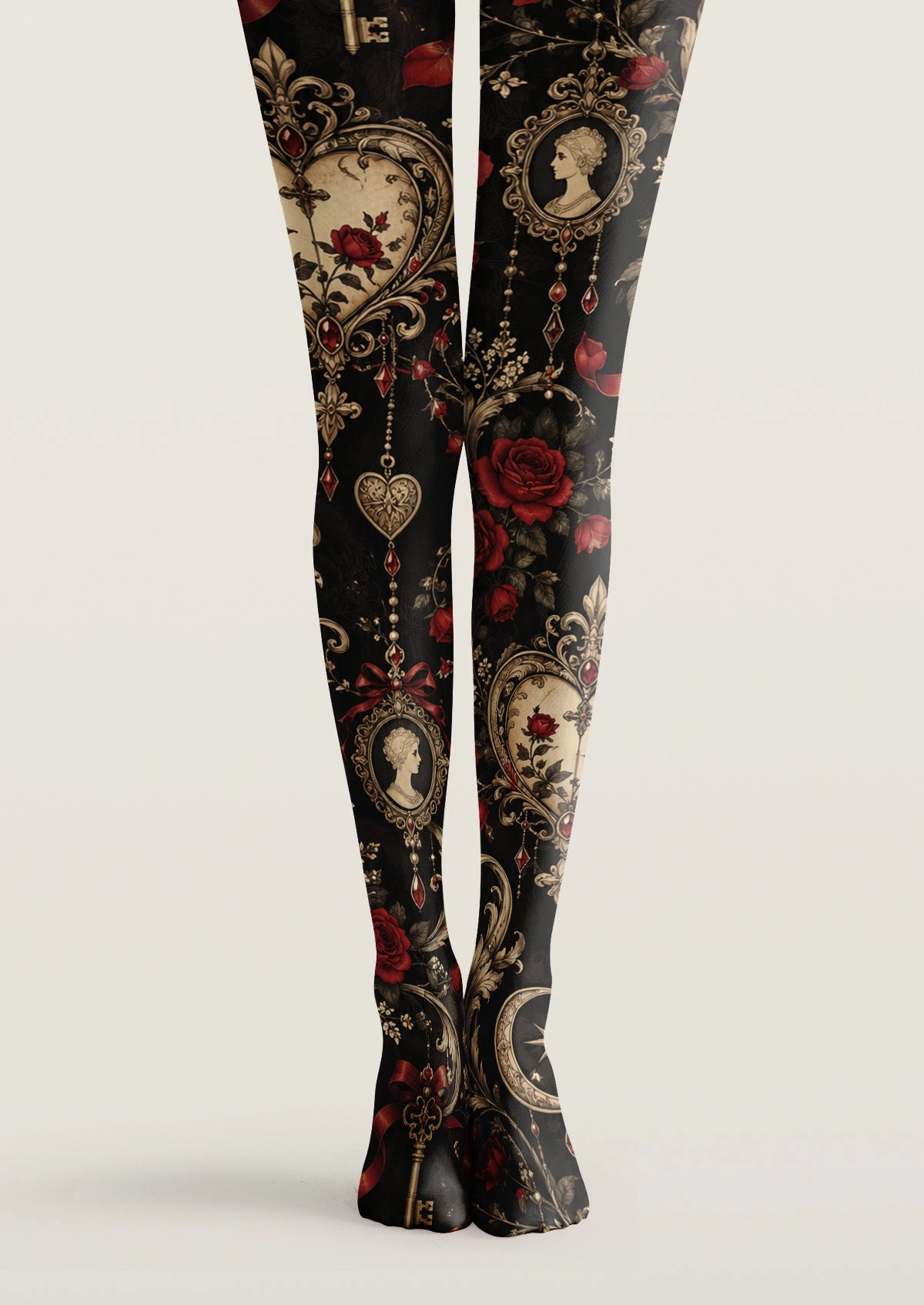 Black Lock Of The Heart Tights