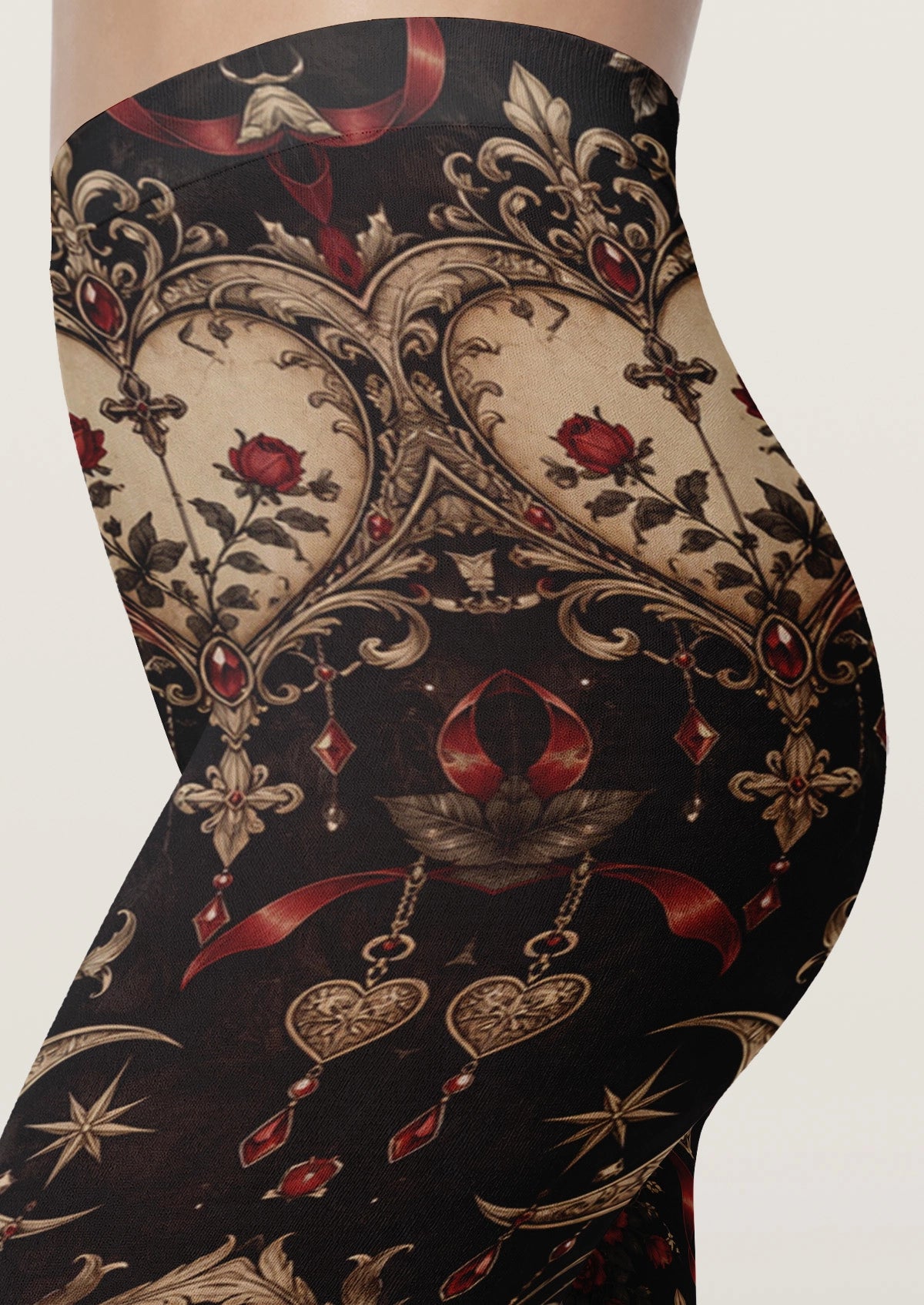 Black Lock Of The Heart Tights