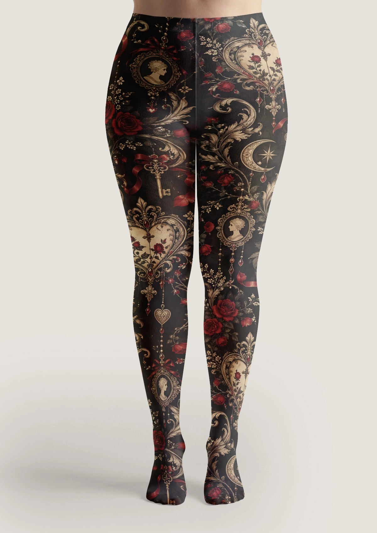 Black Lock Of The Heart Tights