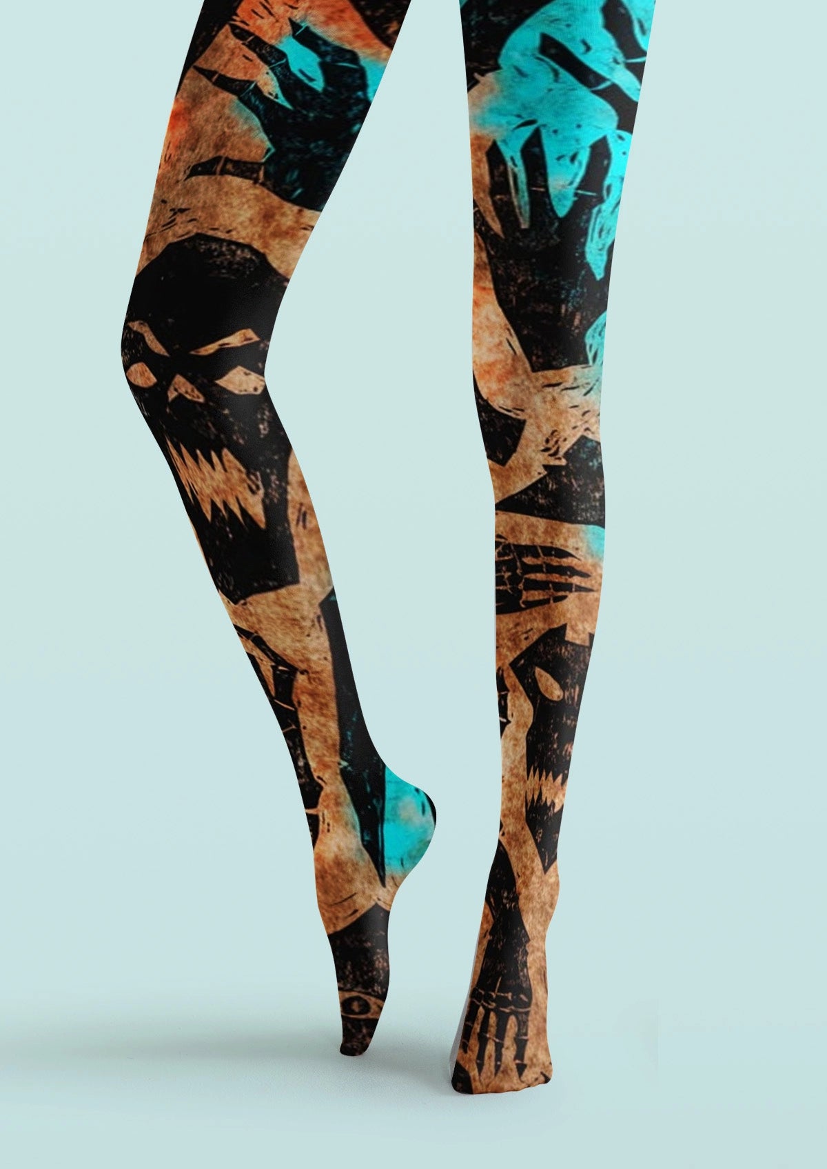 Ghost Files Printed Tights