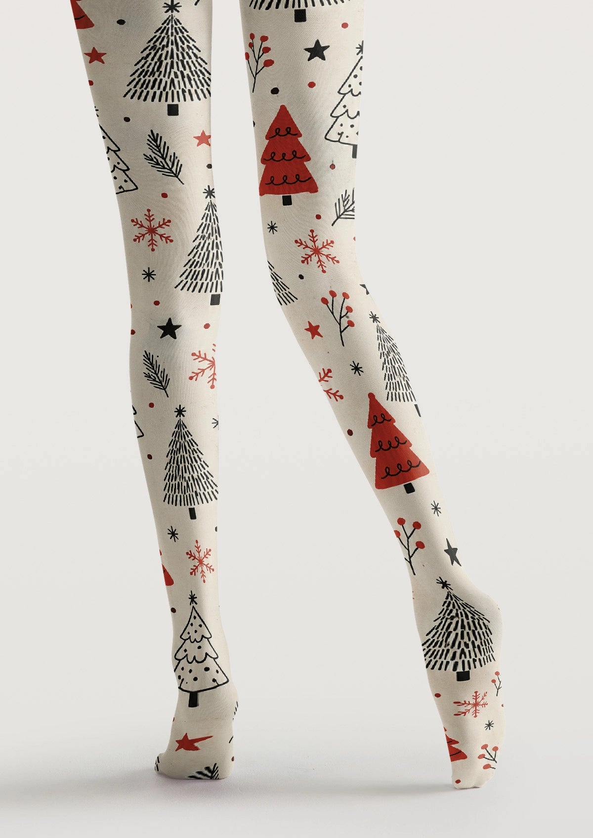 Christmas Tree Snowflakes Tights