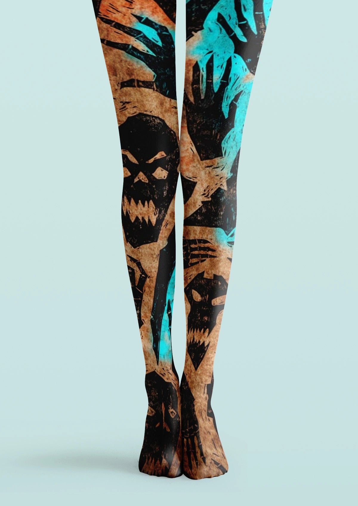 Ghost Files Printed Tights