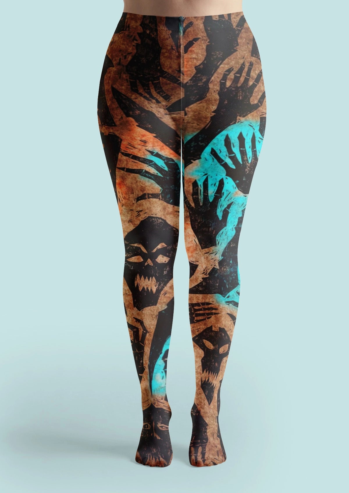 Ghost Files Printed Tights