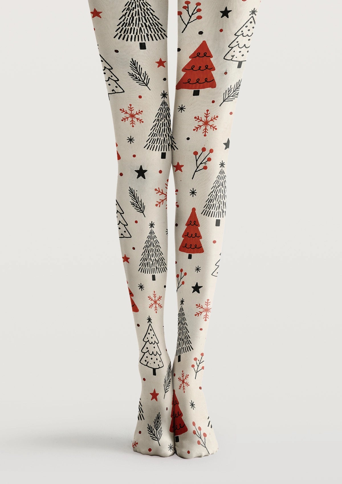 Christmas Tree Snowflakes Tights