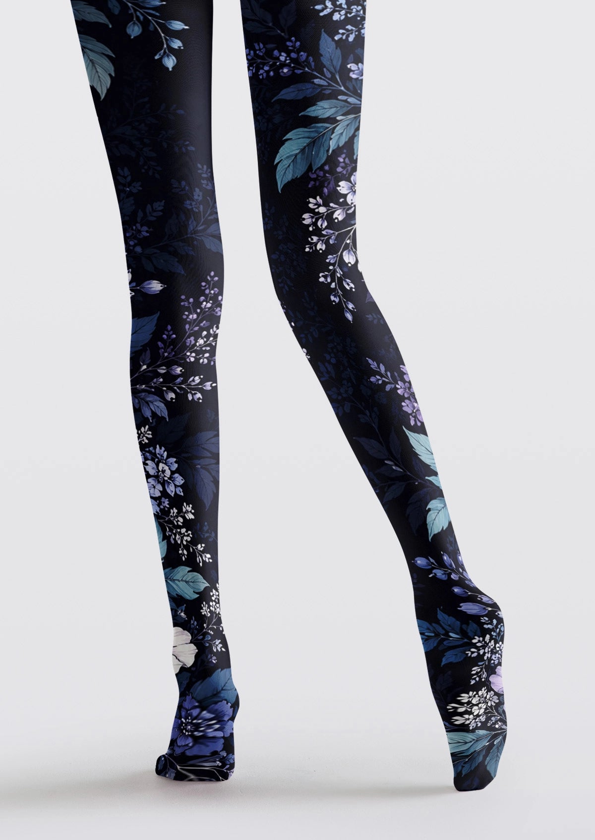 Blue Serene Jungle Tights