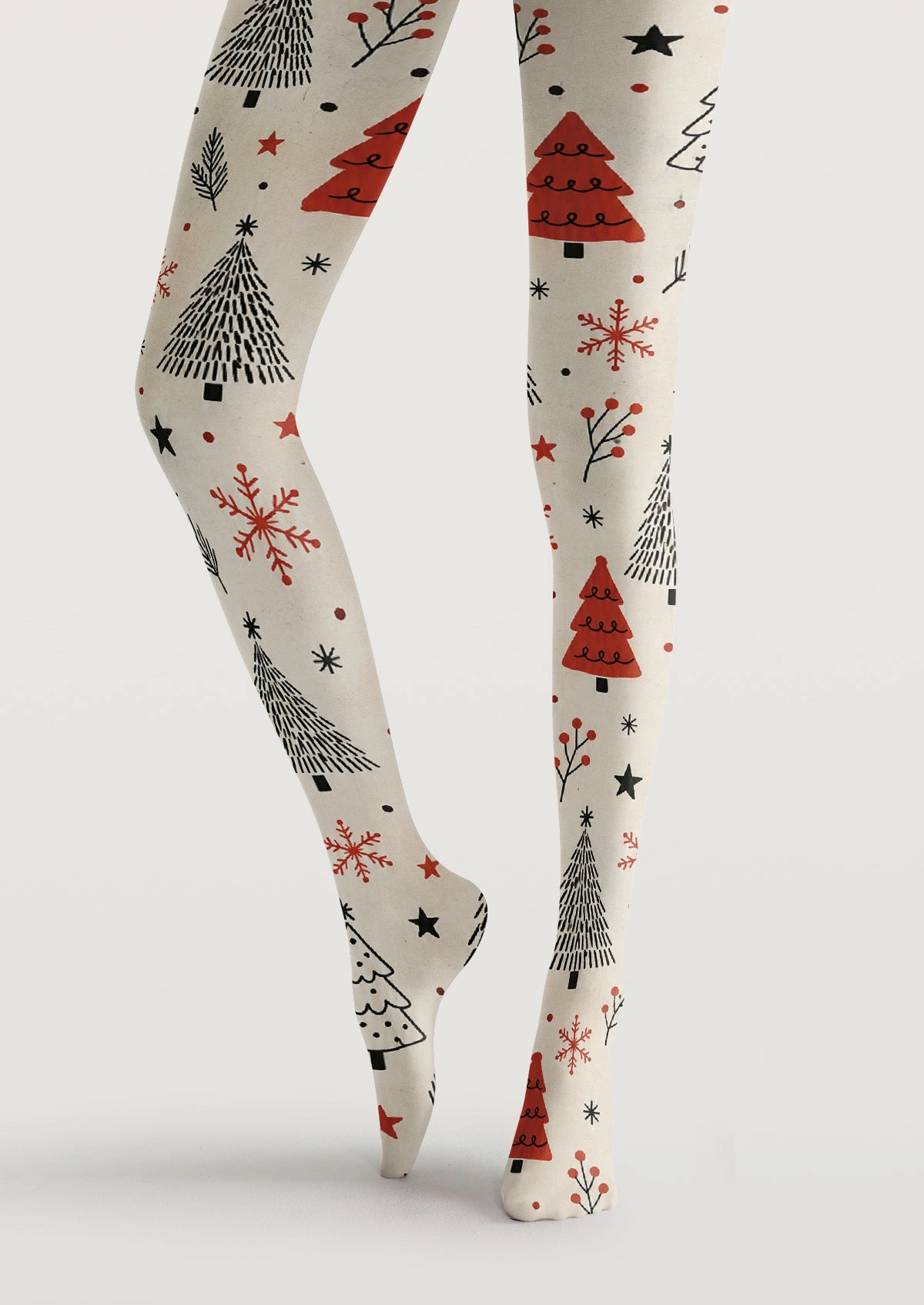 Christmas Tree Snowflakes Tights
