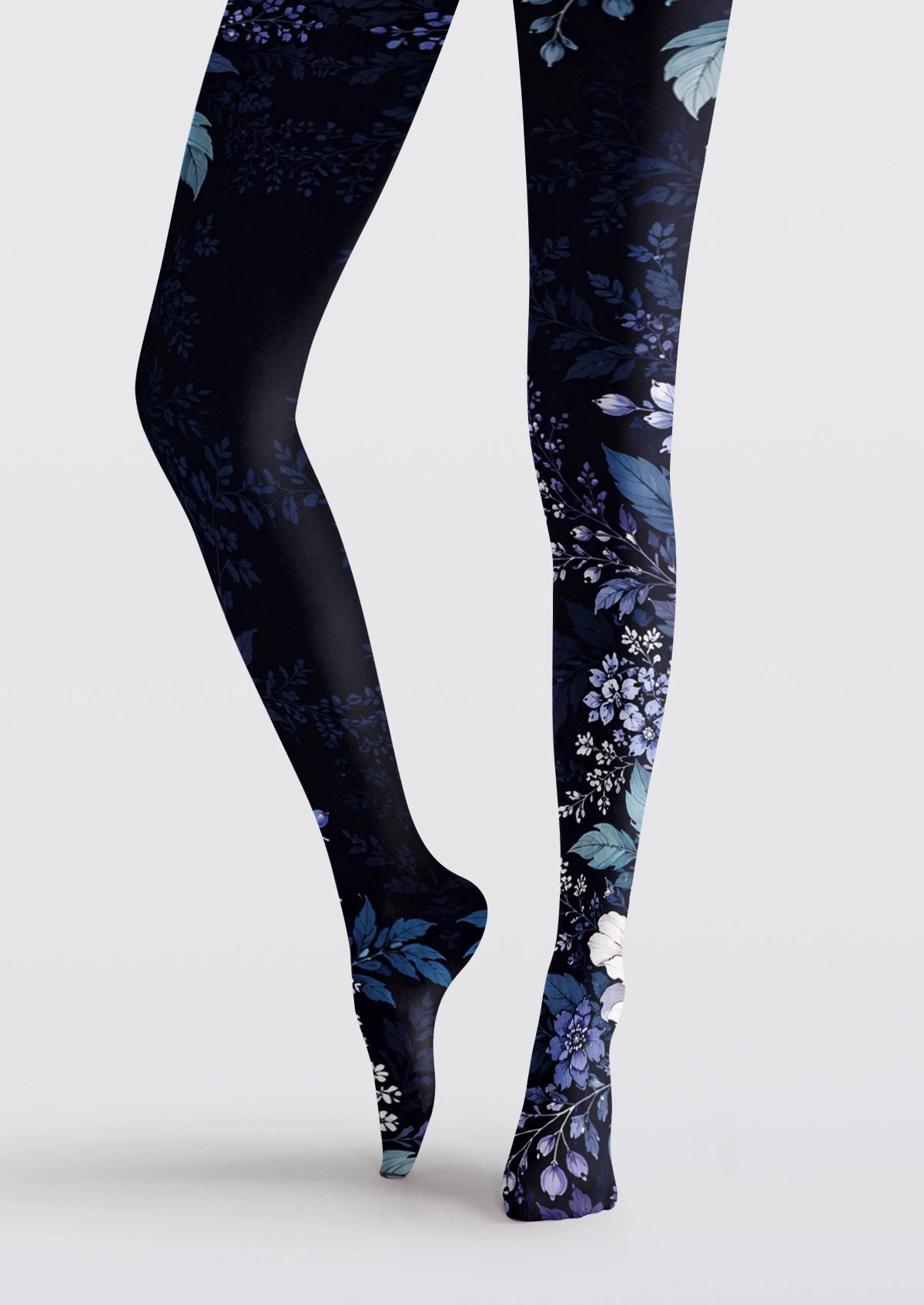 Blue Serene Jungle Tights