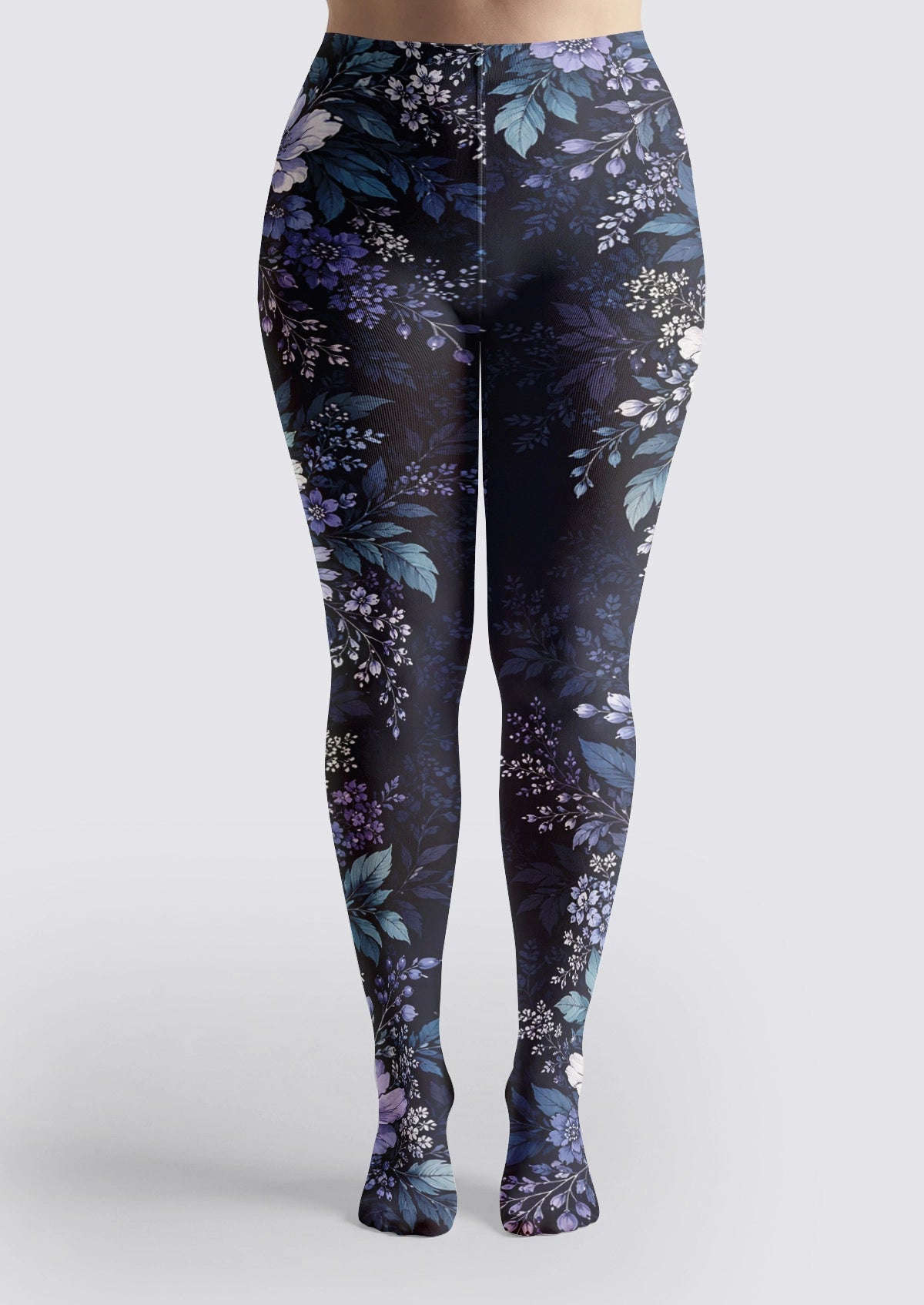 Blue Serene Jungle Tights