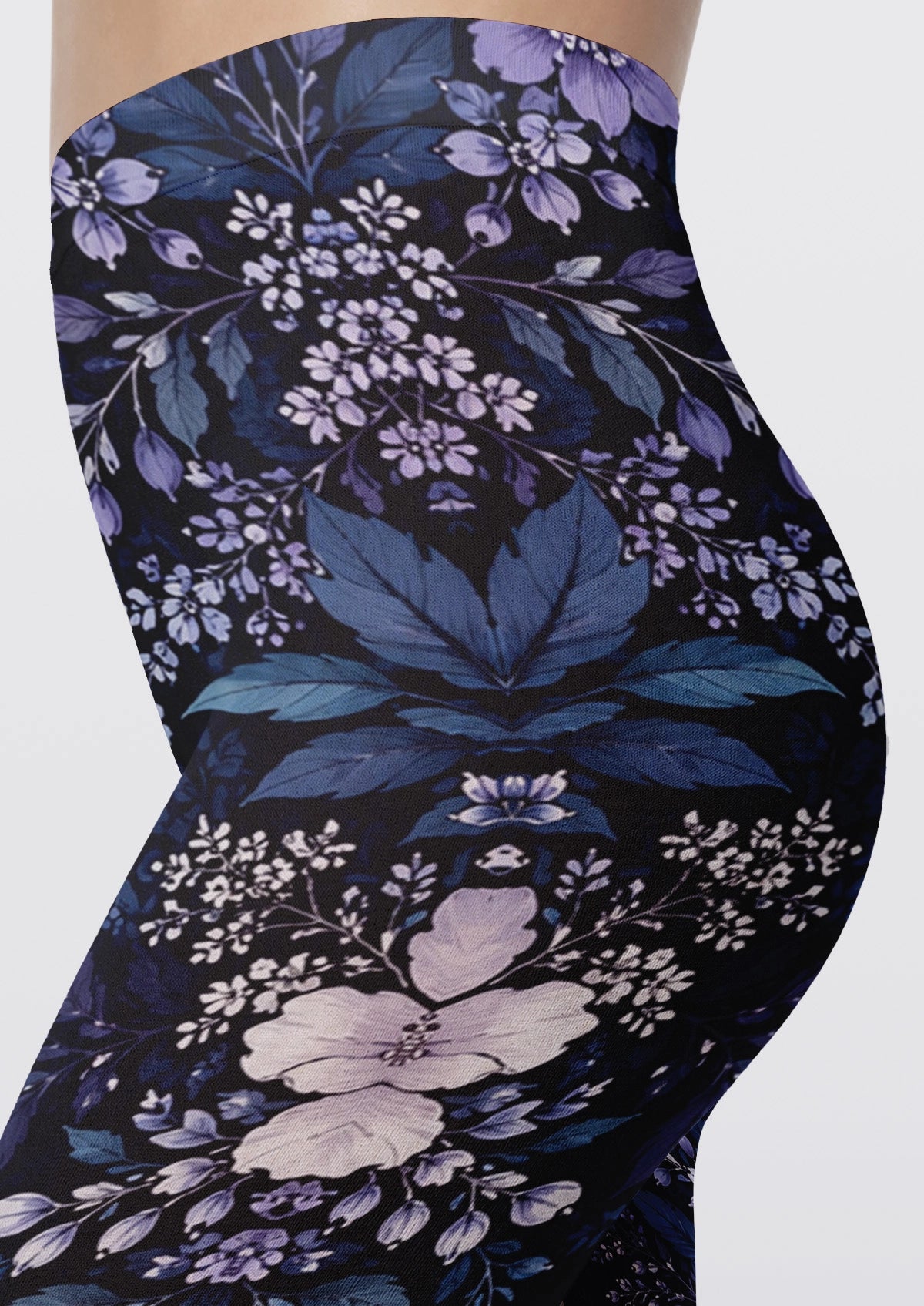 Blue Serene Jungle Tights