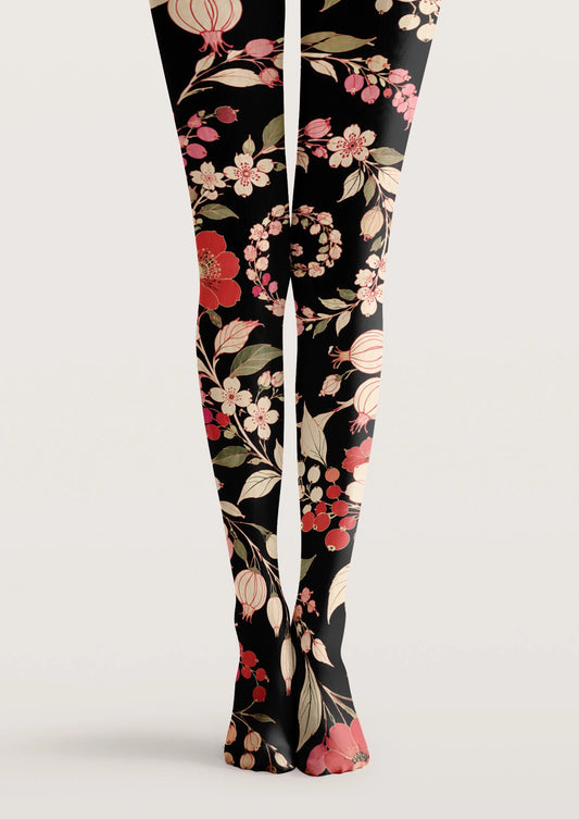Pink Wreath Tights