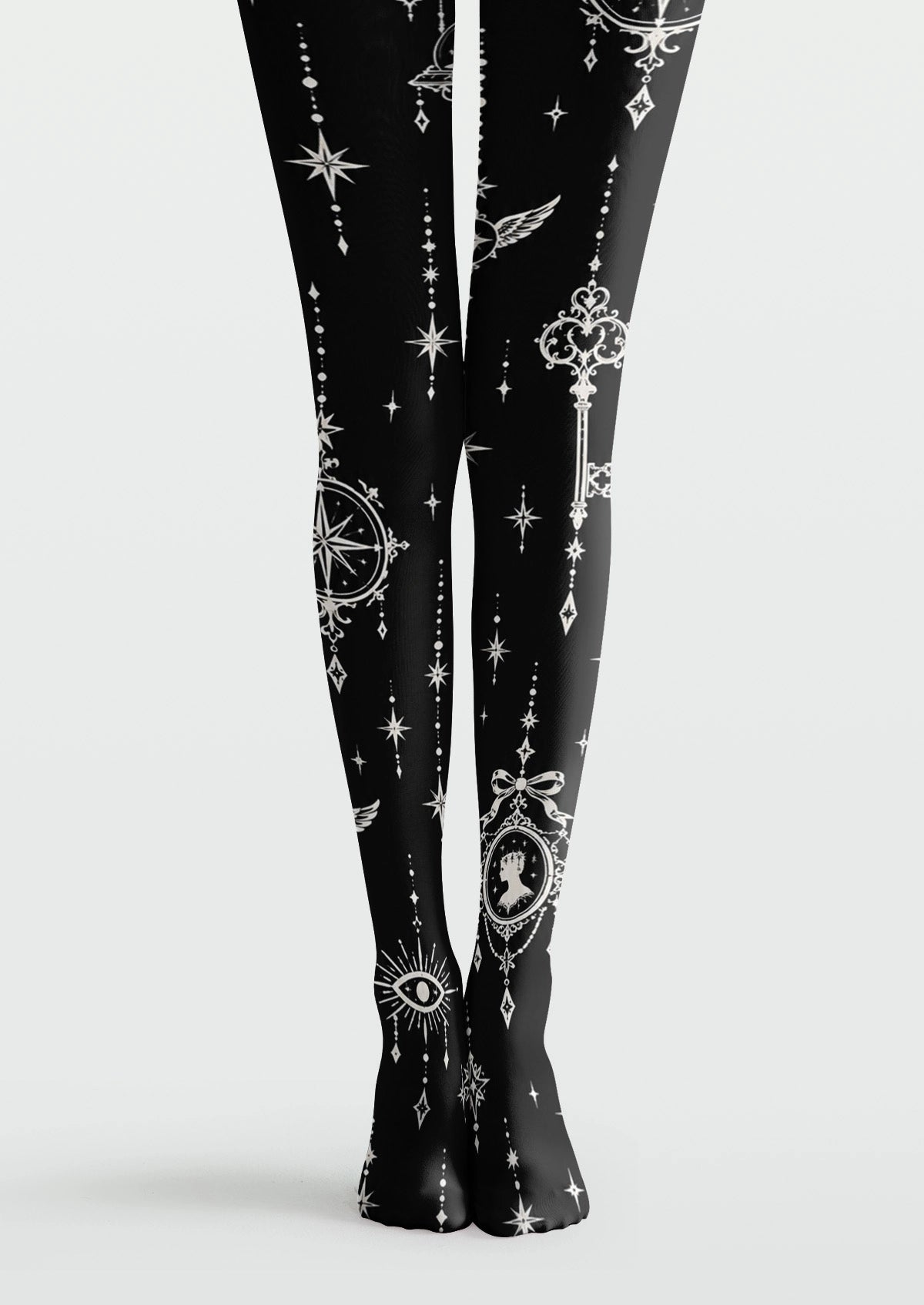 Black Star Key Tights