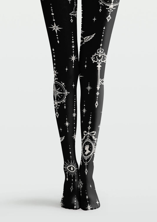 Black Star Key Tights