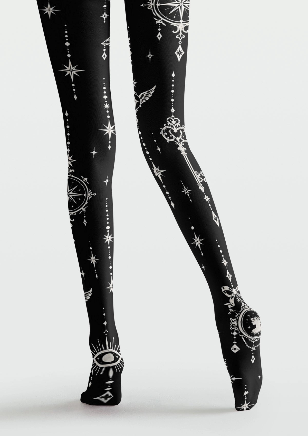 Black Star Key Tights