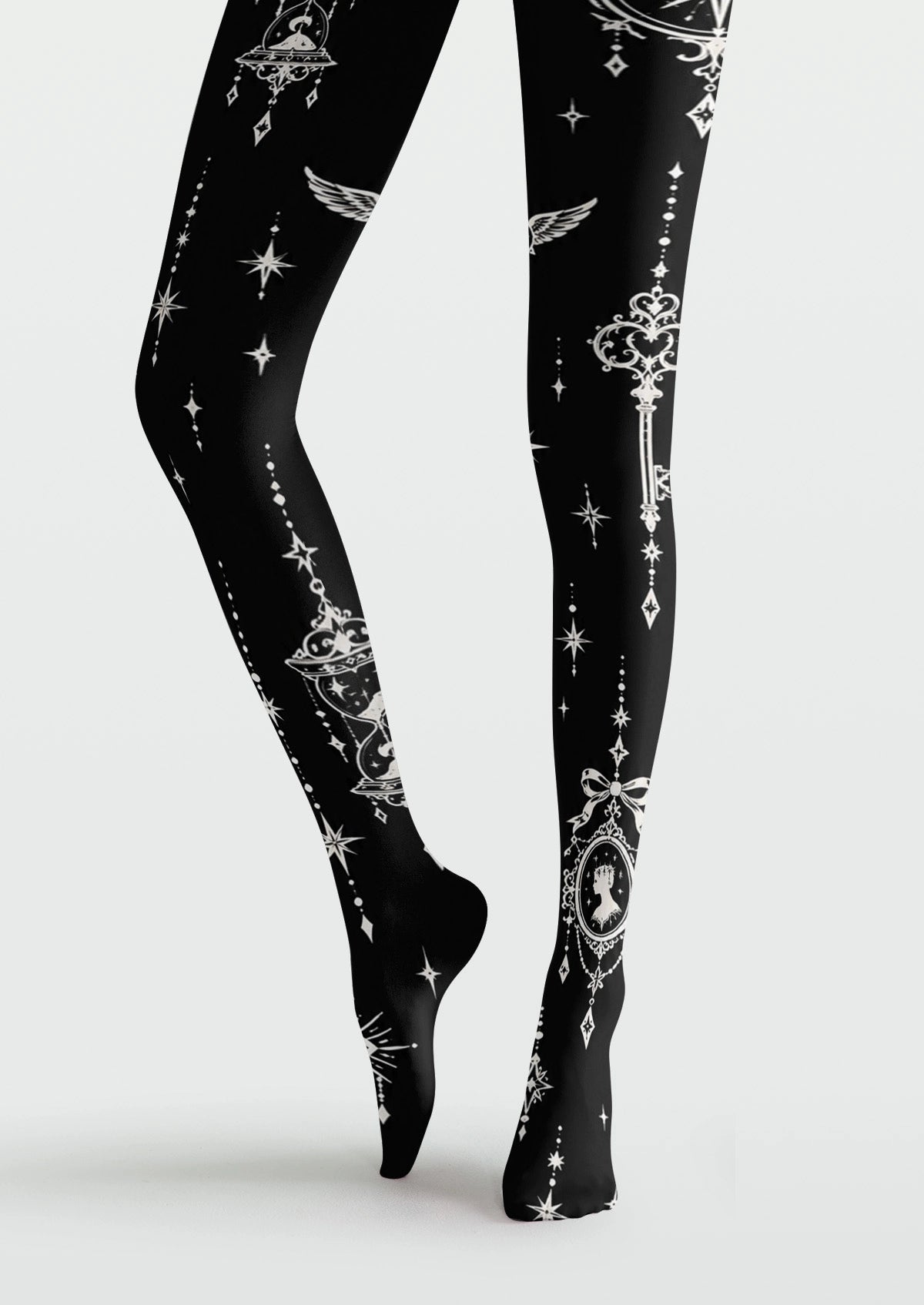 Black Star Key Tights