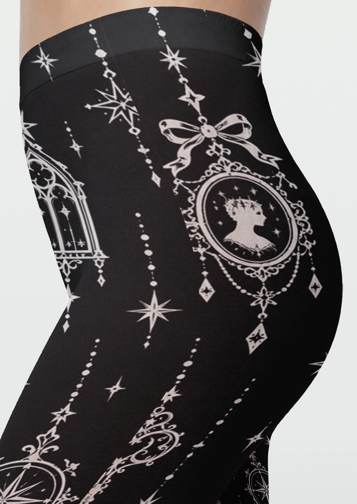 Black Star Key Tights