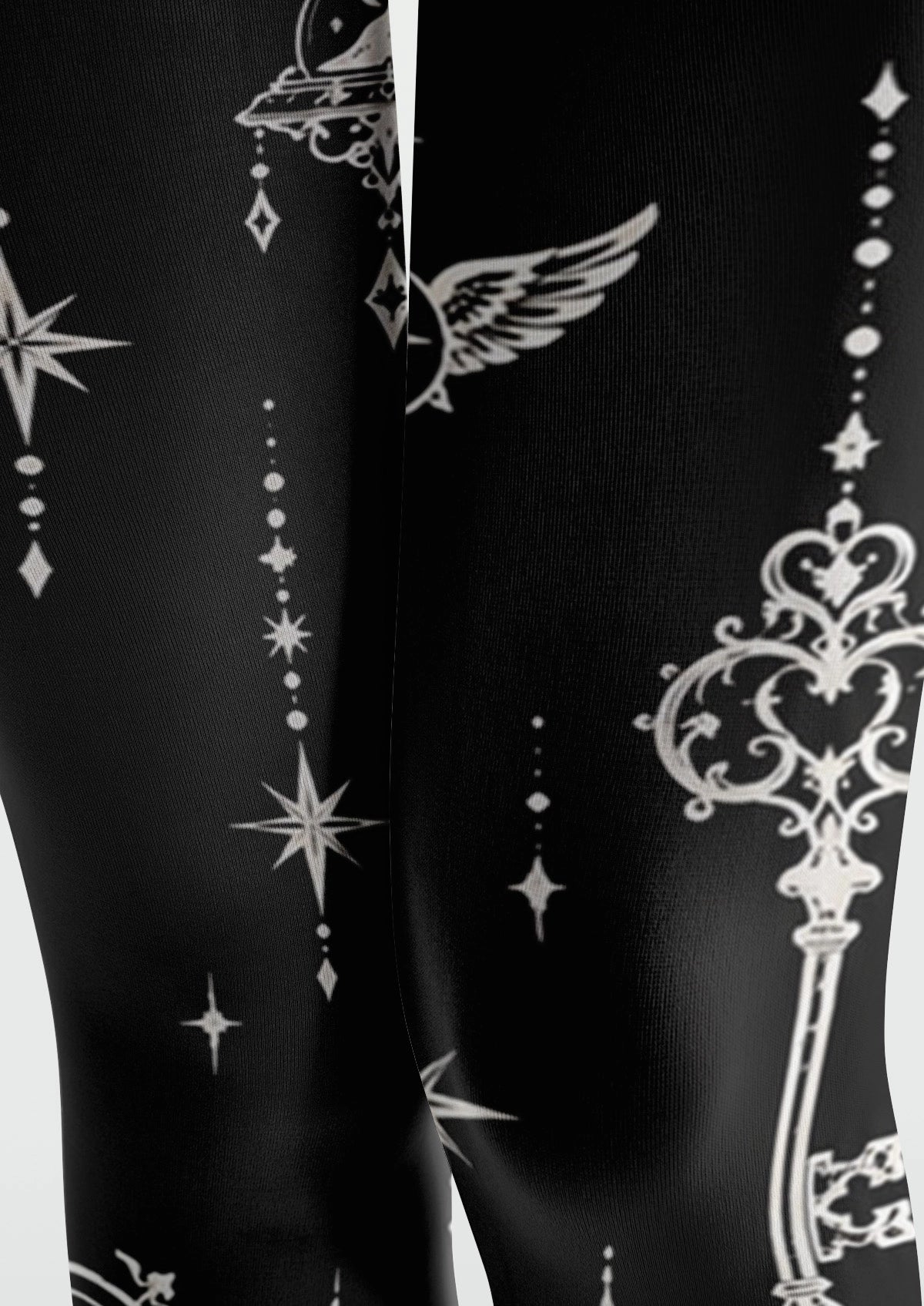 Black Star Key Tights