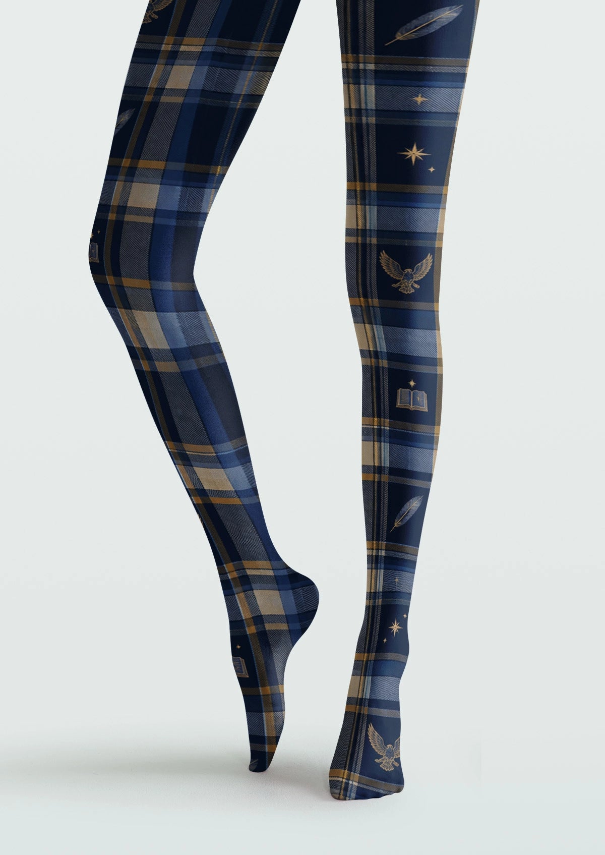 Blue Magic Academy Plaid Tights