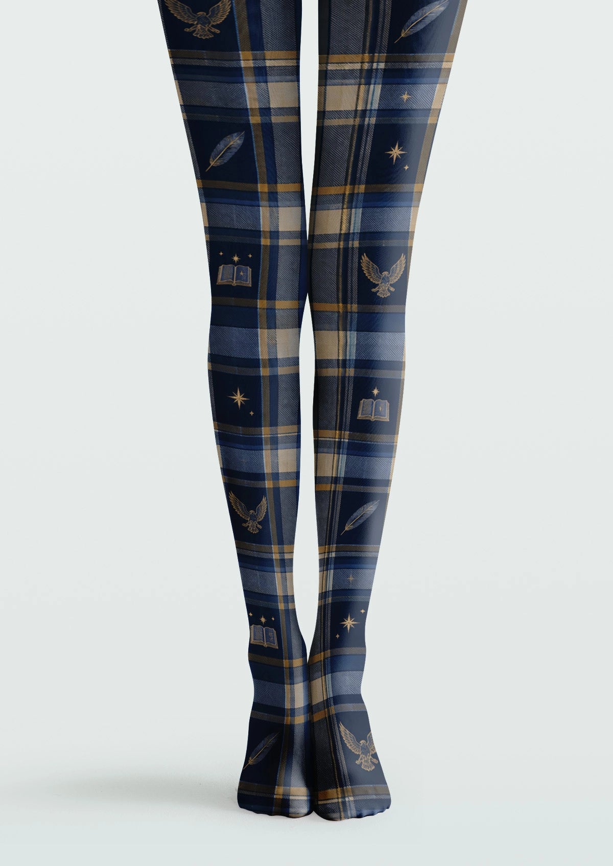 Blue Magic Academy Plaid Tights