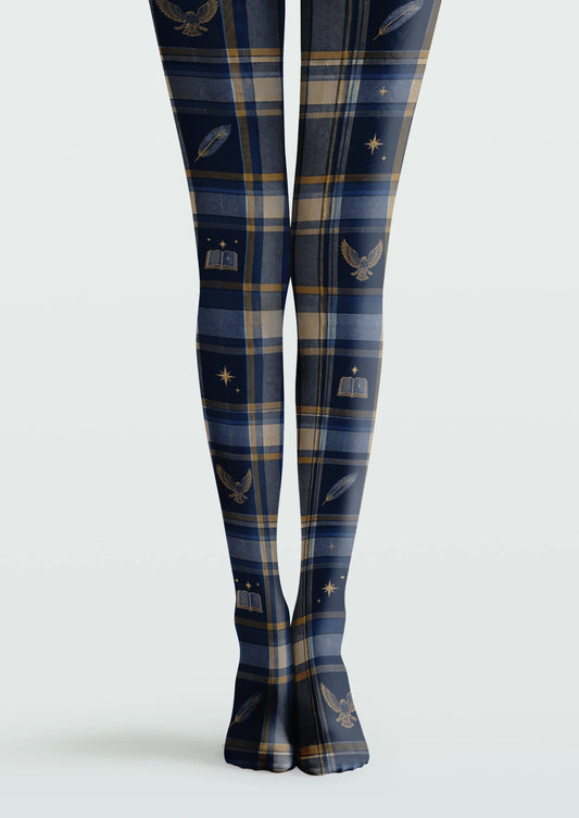 Blue Magic Academy Plaid Tights